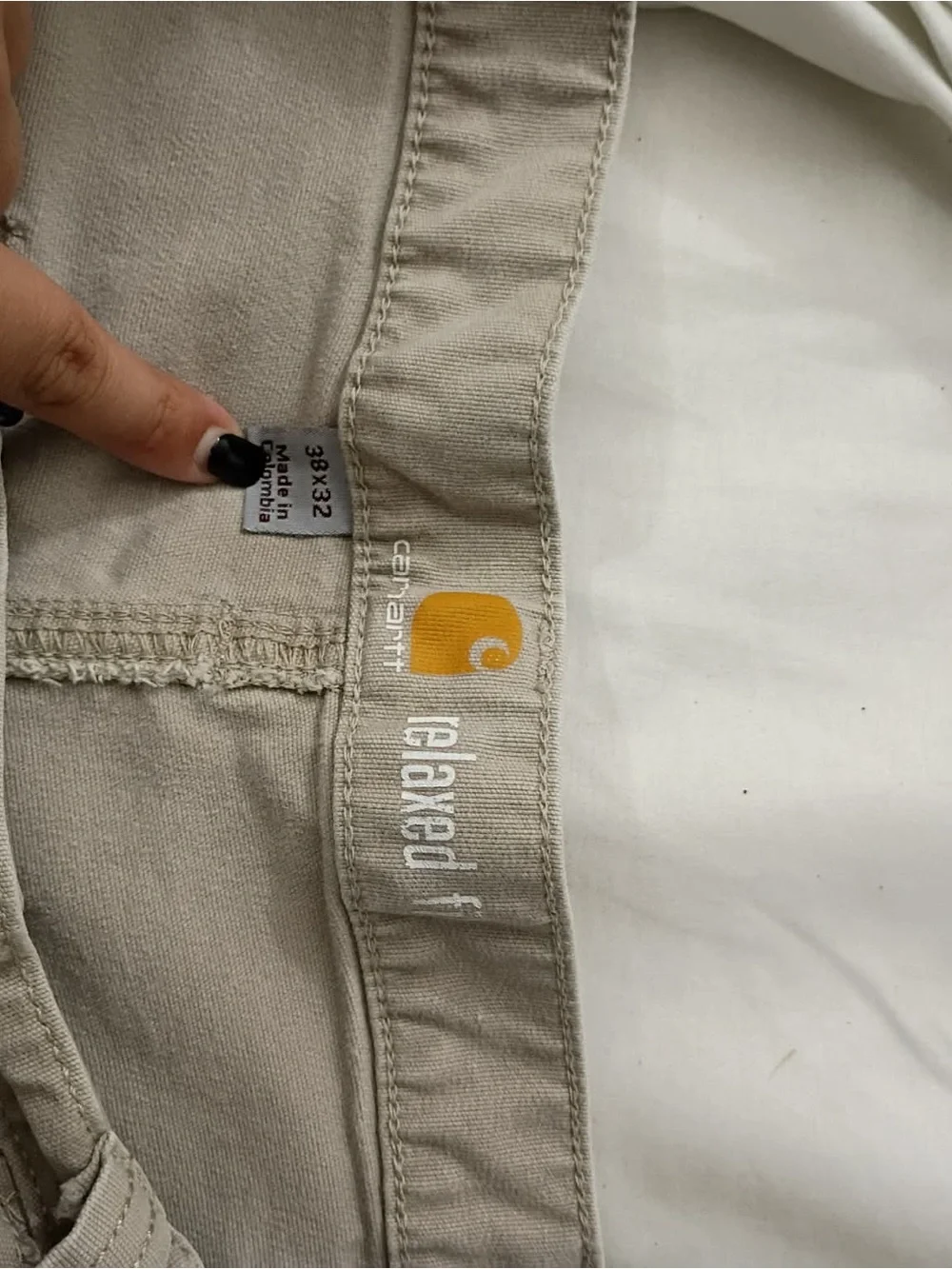 Carhartt Light Beige Relaxed Fit Cargo Pants